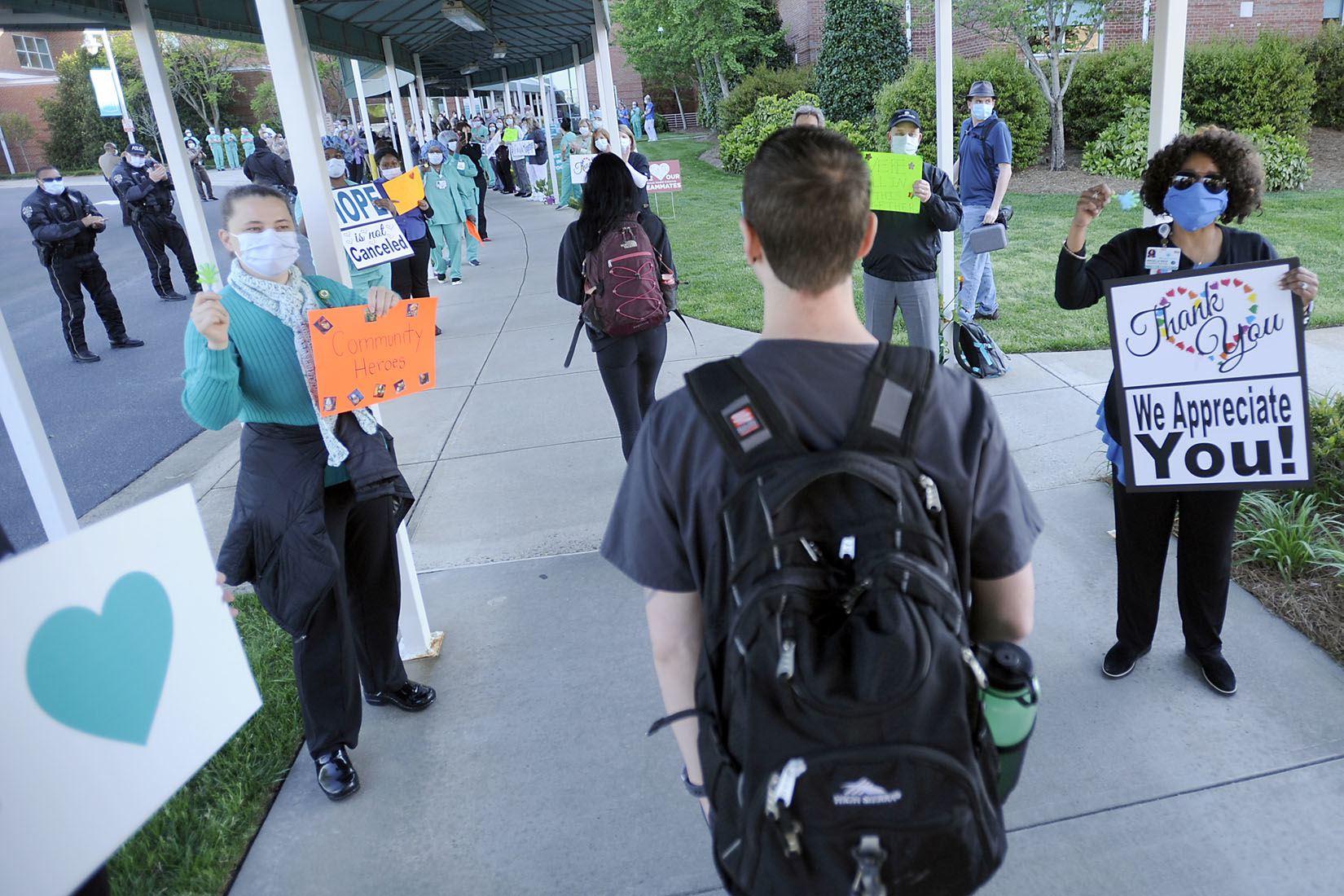 First Responders Salute Atrium Health Workers
